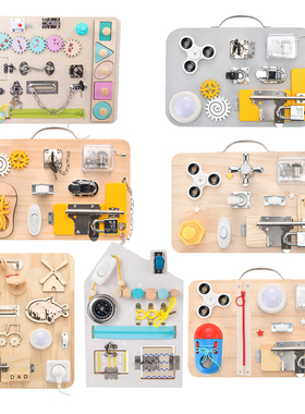 Montessori Busy Board for Toddlers Wooden Sensory Toys Toddl