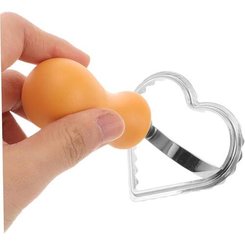 Heart Shaped Pastry Cutter with Wooden Handle - Stainless St