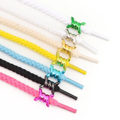 2pcs Shoe Charms Wire Thorn Knot Metal Buckles Shoelace Acce