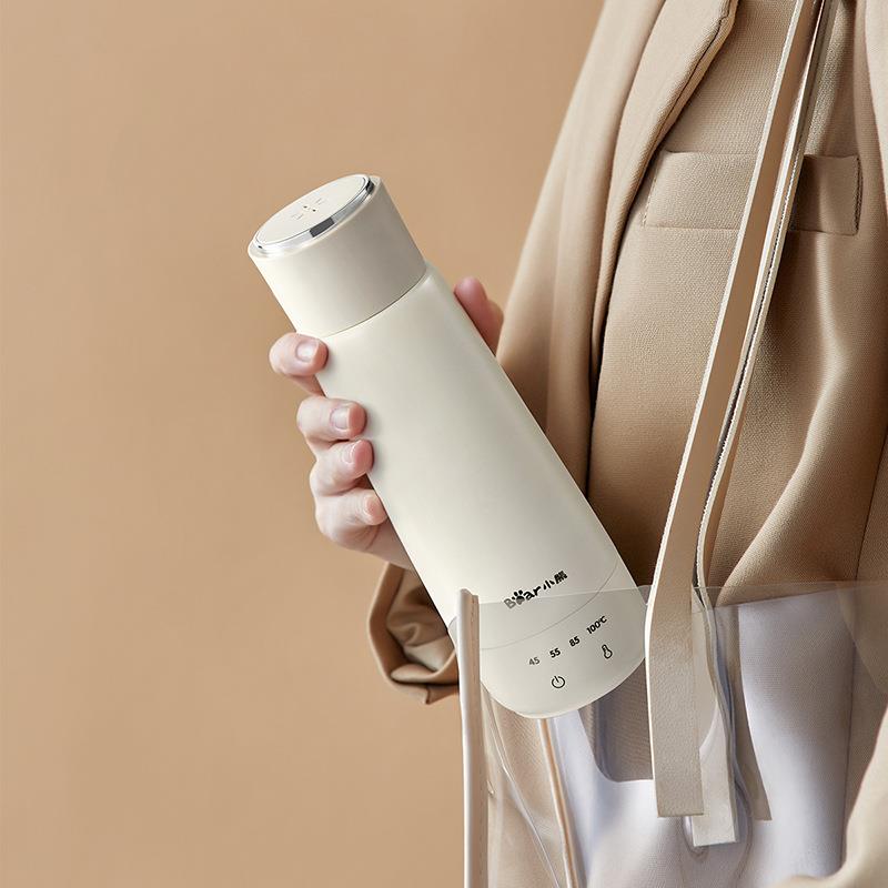 Bear/小熊 ZDH-C04X1 便携式电热杯小型烧水保温一体不锈钢电水壶