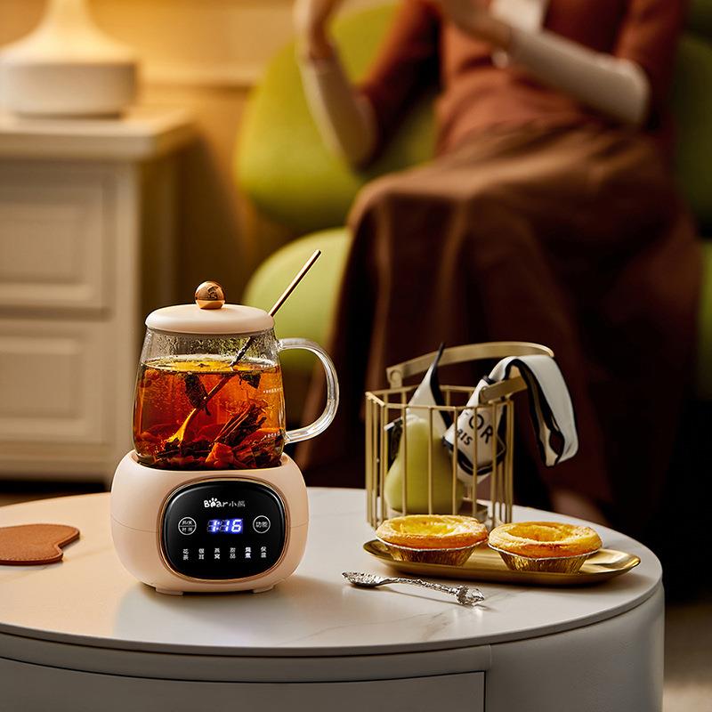 小熊mini养生壶YSH-Q04E5 小型全玻璃办公室迷你便携分体式电热杯