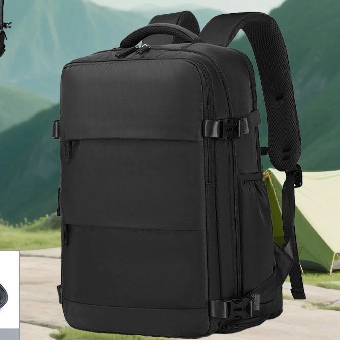 跨境多功能旅行收纳登机背包男士商务双肩包通勤大容量电脑包