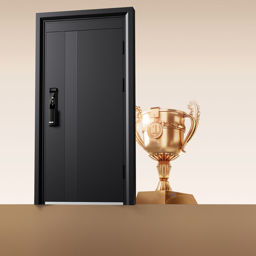 欧帝乐防盗门甲级门家用入户门加高门楣轻奢进户门智能指纹锁单门