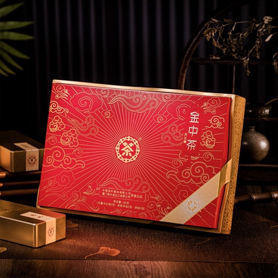 中茶海堤金茶大红袍肉桂水仙礼盒