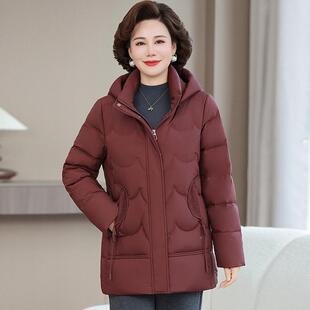 气质中年妈妈保暖白鸭绒外潮 品防寒羽绒8920服女冬新套款 装 牌正品