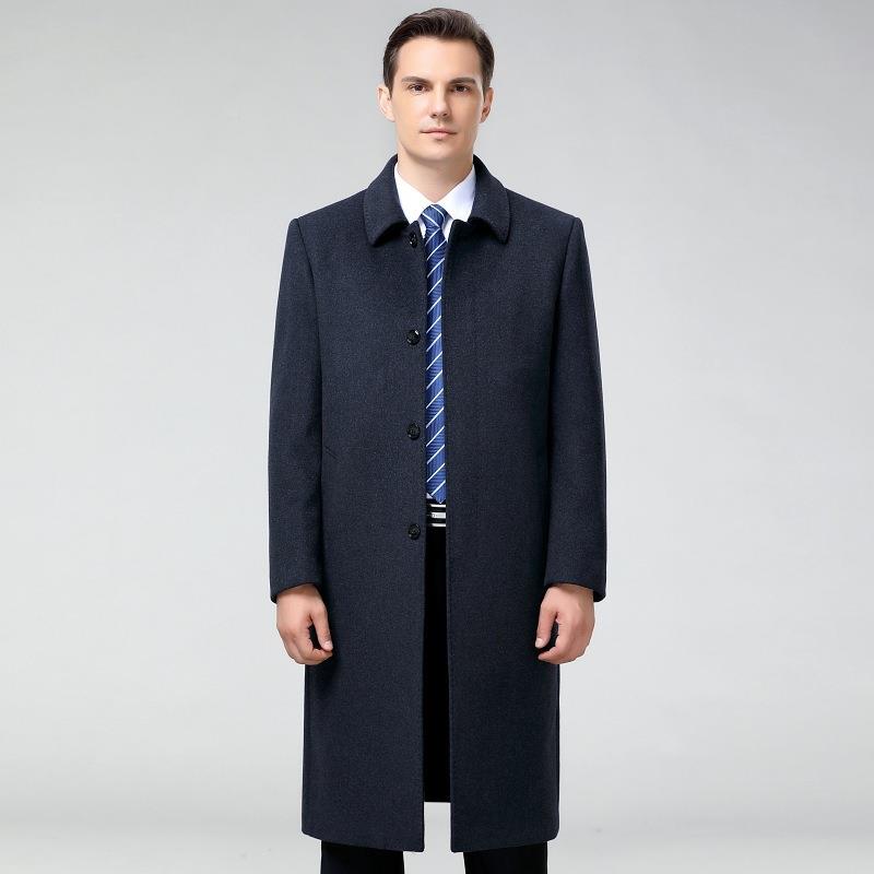 风羊绒大衣男老年呢子套冬季过膝长款羊毛191702衣高档加中厚保外