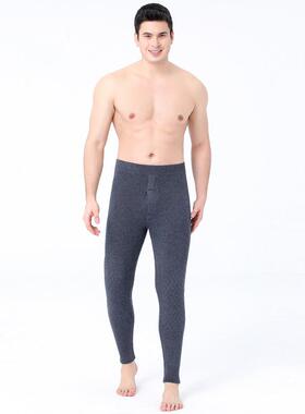 RBZ女同款山羊绒保暖裤冬季加厚保暖针打底裤膝男护腰护高腰毛织