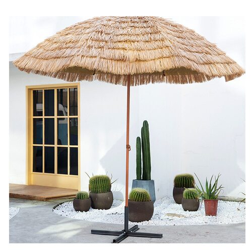 仿真茅草遮阳伞景区拍照造景