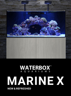美国waterbox 海水鱼缸MARINE X珊瑚缸底滤铝合金中大型60/90/120