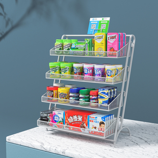 超市收银台吧台桌面货架小货架便利店口香糖展示架置物架台面架