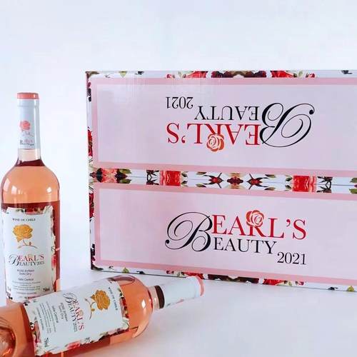 智利红酒伯爵红颜半干型桃红葡萄酒 整箱6支