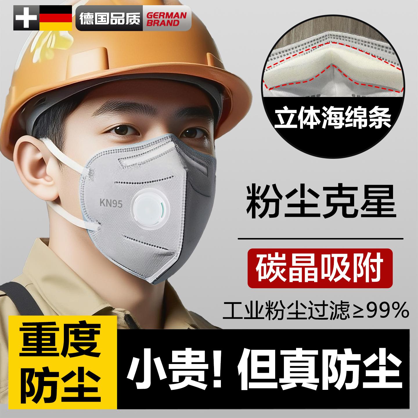 口罩n95防工业粉尘防粉尘防尘肺