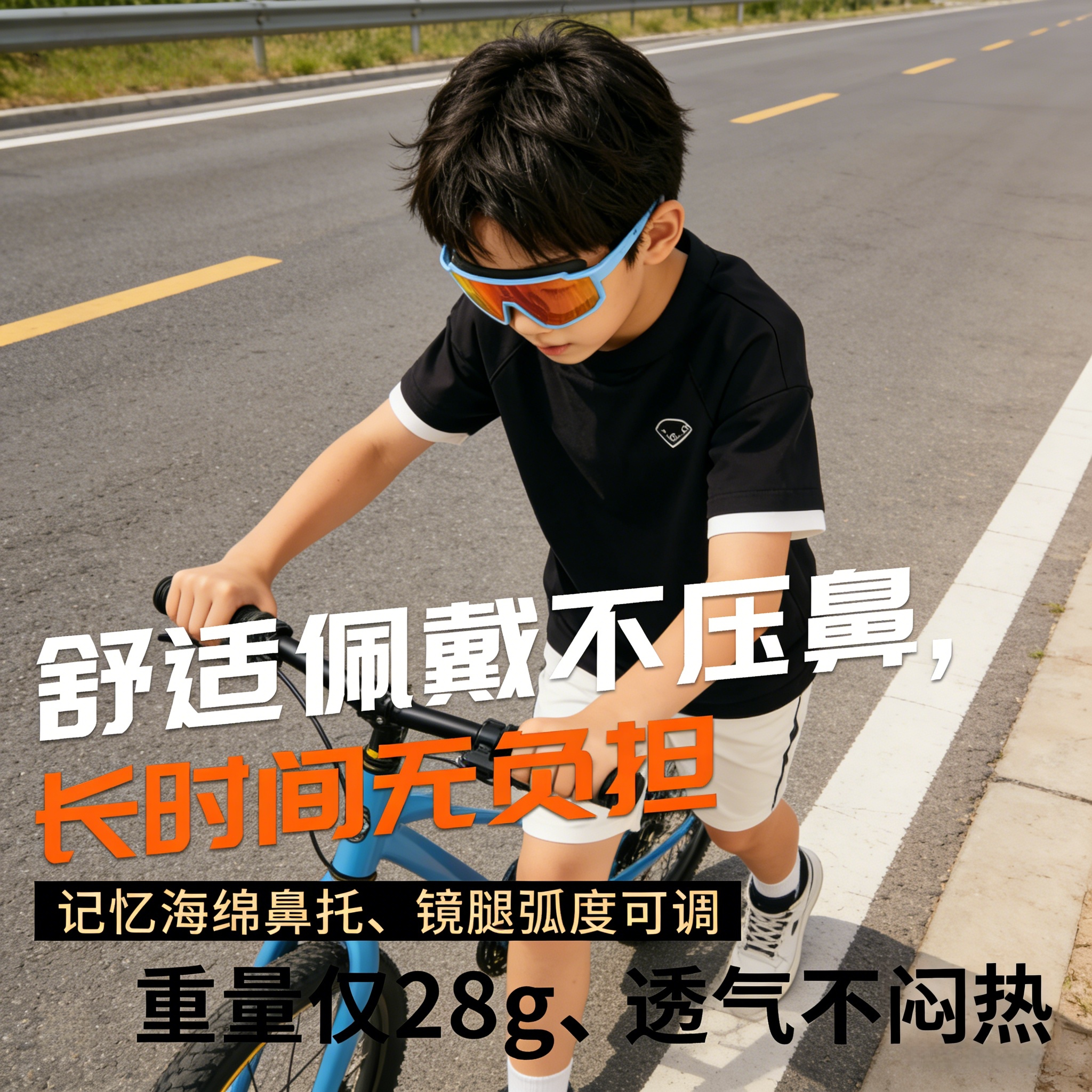 德国儿童骑行护目镜眼镜墨镜登山防风雪地户外运动防紫外线太阳镜