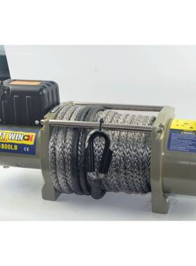 供Huge-Lif应16800绳磅尼绳纤维电动绞盘机12V障 24V 7.6吨大卡车