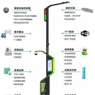 5G多功智慧路灯控信号 灯杆监路照明 多能功能灯HPK杆灯控制路组