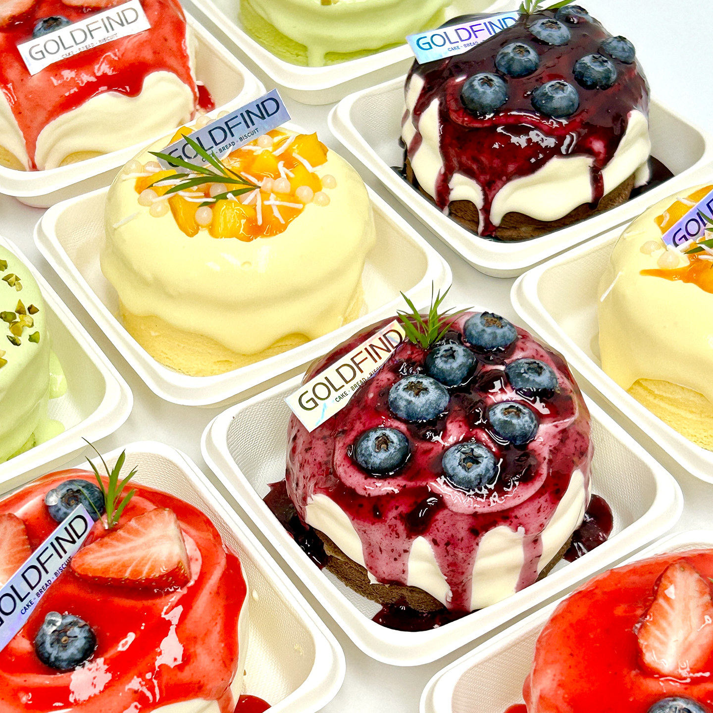 振兴烘焙提拉米苏爆浆蛋糕包装盒芒果蓝莓草莓开心果爆浆奶盖盒子