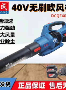 东成40V无刷锂电吹风机DCQF40171鼓风机暴风机大功率充电式除尘器