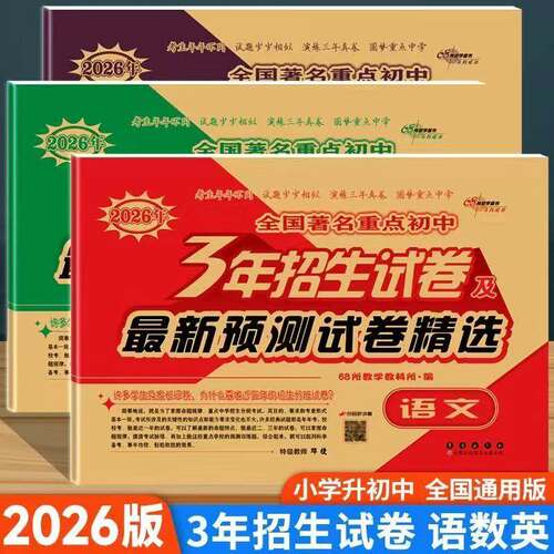 2023版小升初真题卷必刷题语数英