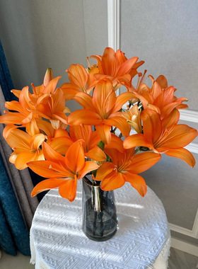 顺丰冷链精选橙色亚百合鲜花家用水培切花云南昆明