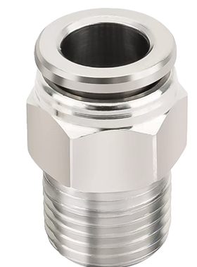 快速接头MSCNL-4-6-8-10-12-M5-1-2-3不锈钢MJCNLS4-1外螺纹接头