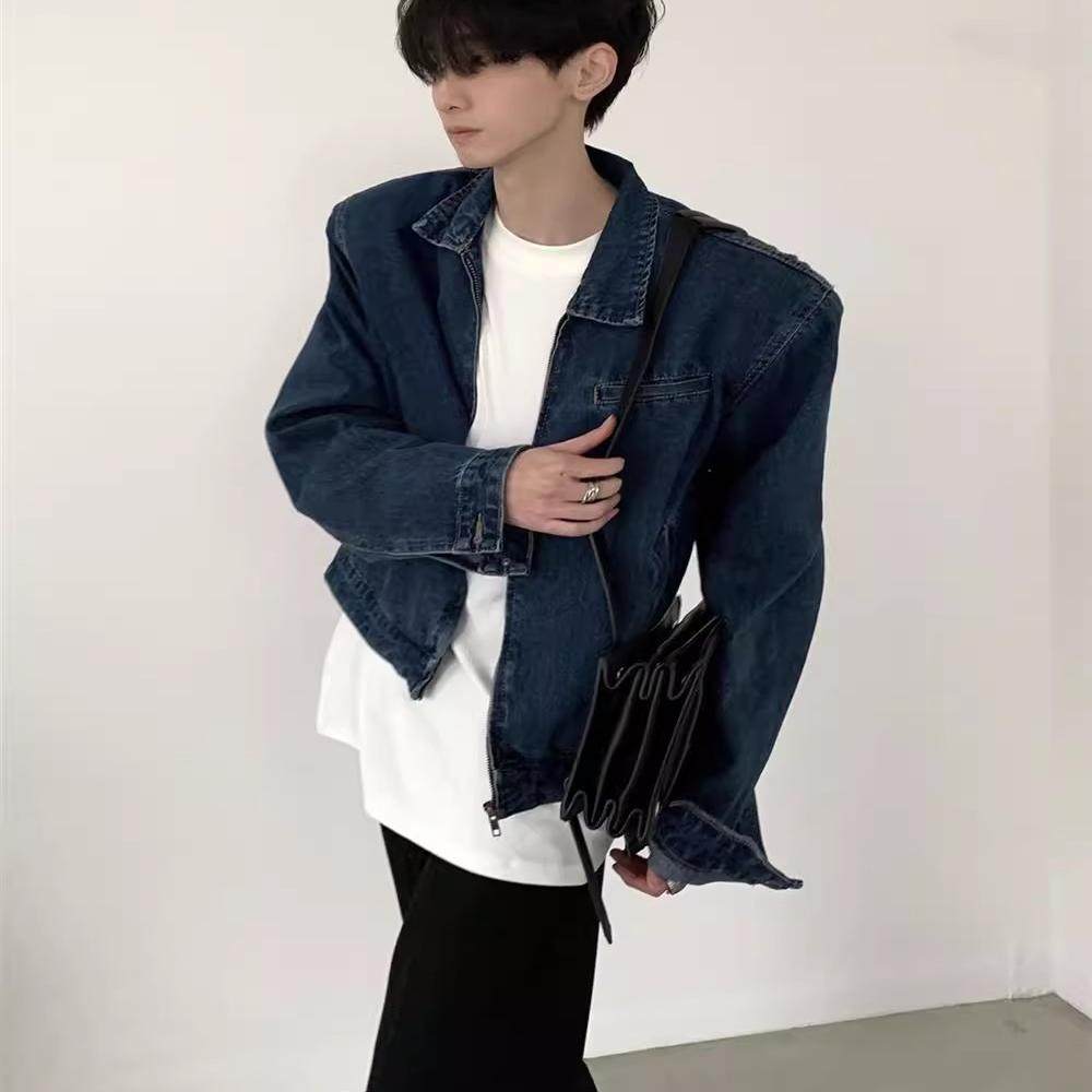 Cleanfit短款翻领牛仔夹克