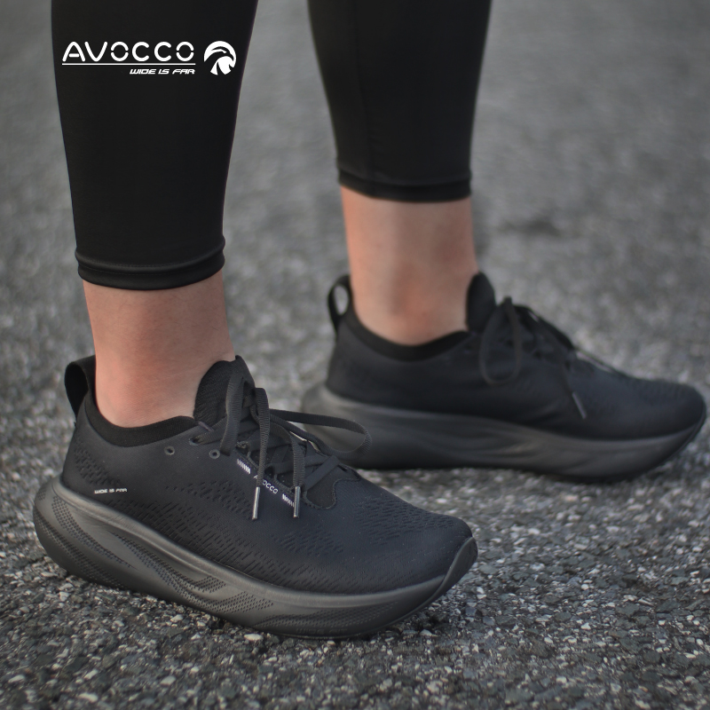 AVOCCO翱戈3E宽楦跑鞋软底缓震防水运动鞋冬款云鸟331