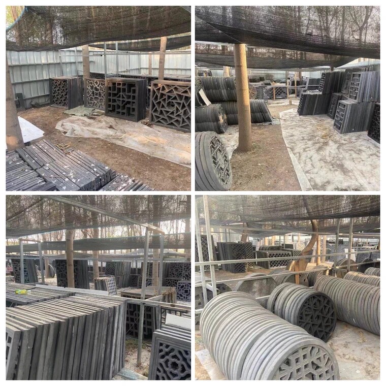 中式苏派水泥花窗格正方形镂空花格仿古窗花庭院园林围墙预制窗花