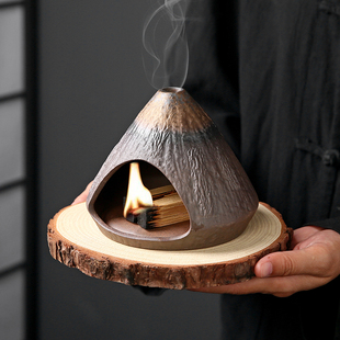 香薰炉复古桌面复古秘鲁圣木薰衣草雪松鼠尾草陶瓷家用熏香小壁炉
