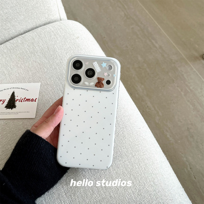 双层星星小熊可爱手机壳