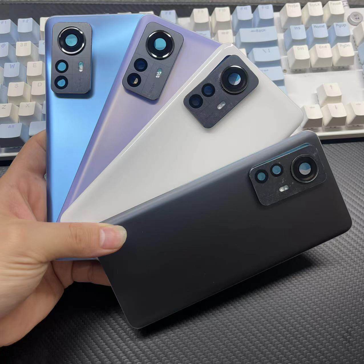 适用小米12玻璃后盖12S改装外壳 小米12Pro塑料后壳电池盖后屏12X