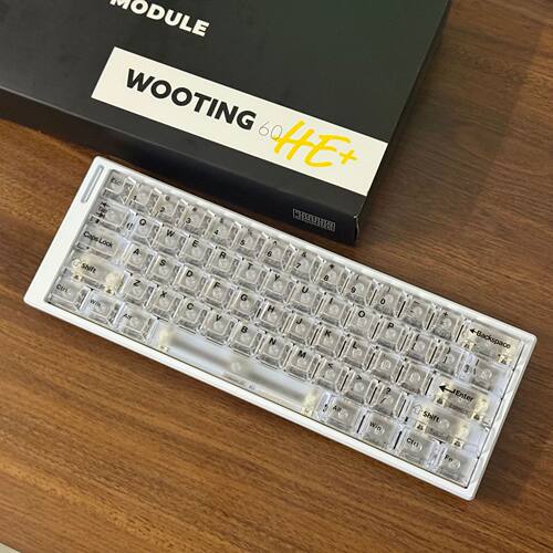 雾透白PC键帽移印黑字原厂透光适配美加狮等磁轴键盘