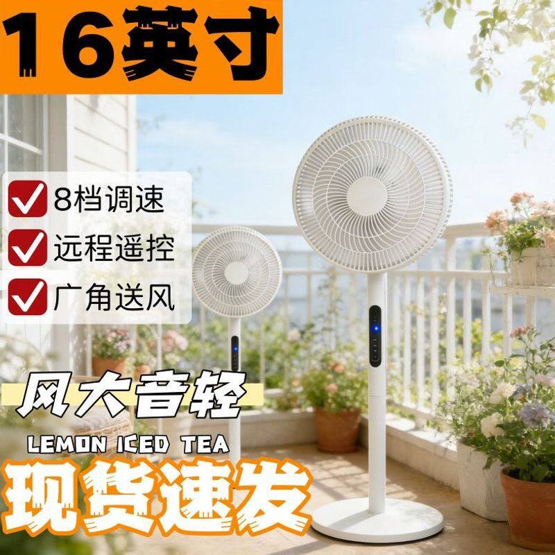 风扇落地式新款落地扇大风力省电节能摇头家用遥控电风扇一件起批