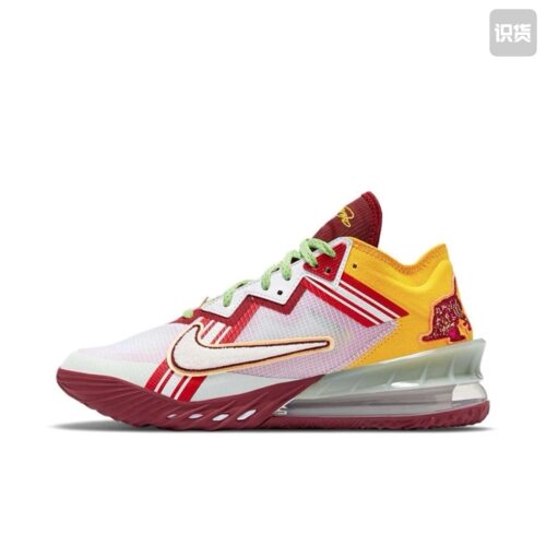 Nike Lebron 18 低帮篮球鞋 白粉黄 CV7564-102 HS仓 阅读详情图