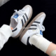 ID0478 Adidas B75806 白灰色米色德训鞋 低帮板鞋 Originals Samba
