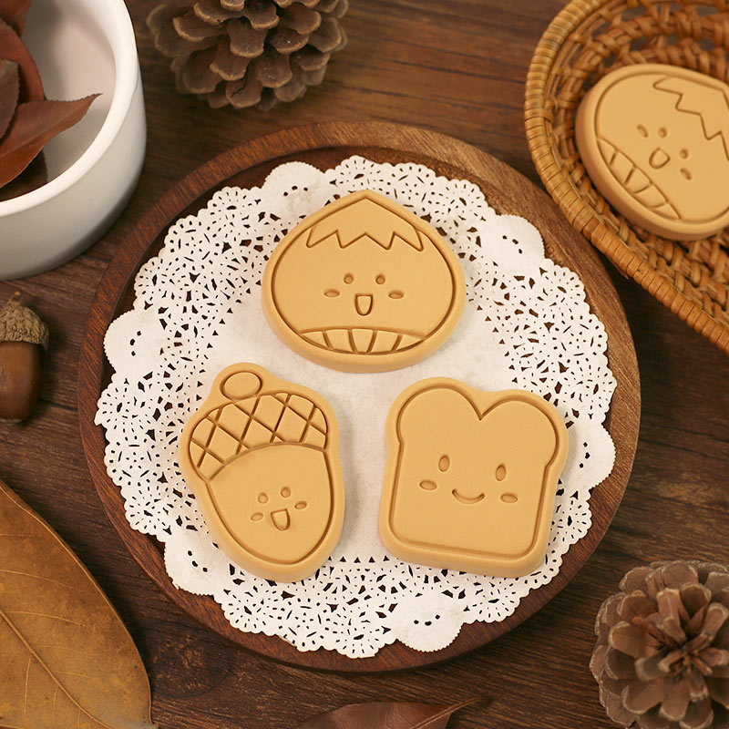 卡通小栗子松果饼干模具翻糖烘焙