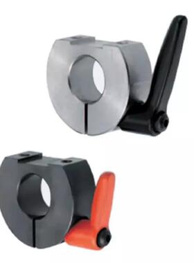 铝合金光轴固定环 D形切割紧凑型带固定安装把手铝抱箍轴套SCDKJL