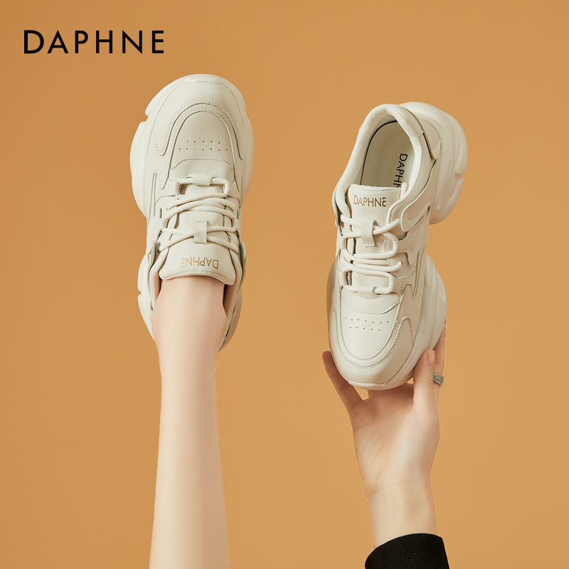 达芙妮爆款厚底增高老爹鞋