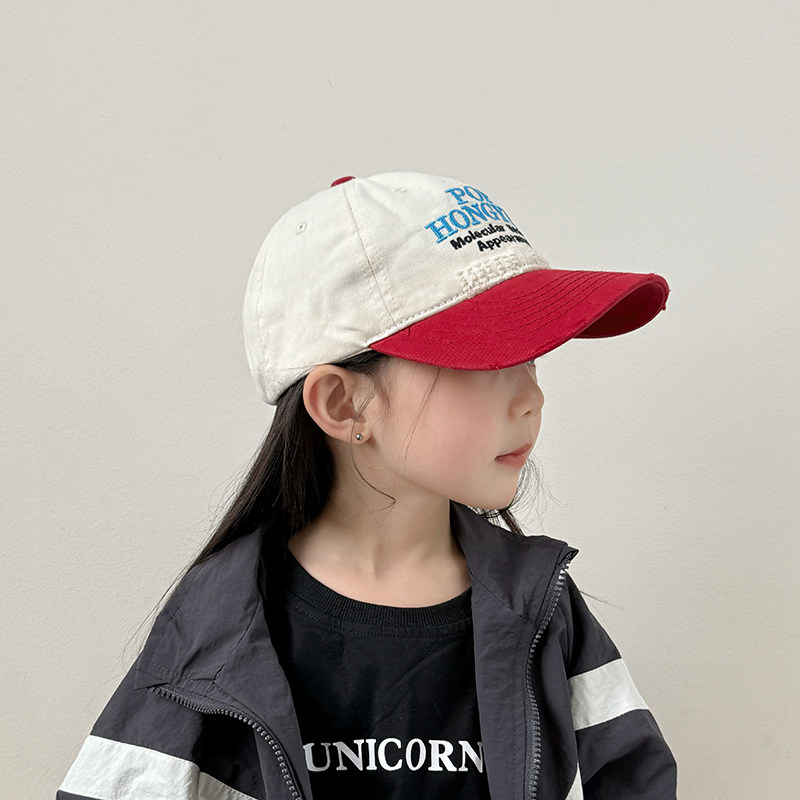 儿童帽子女款2025新款棒球帽女孩韩版洋气遮阳女童鸭舌帽春秋季潮