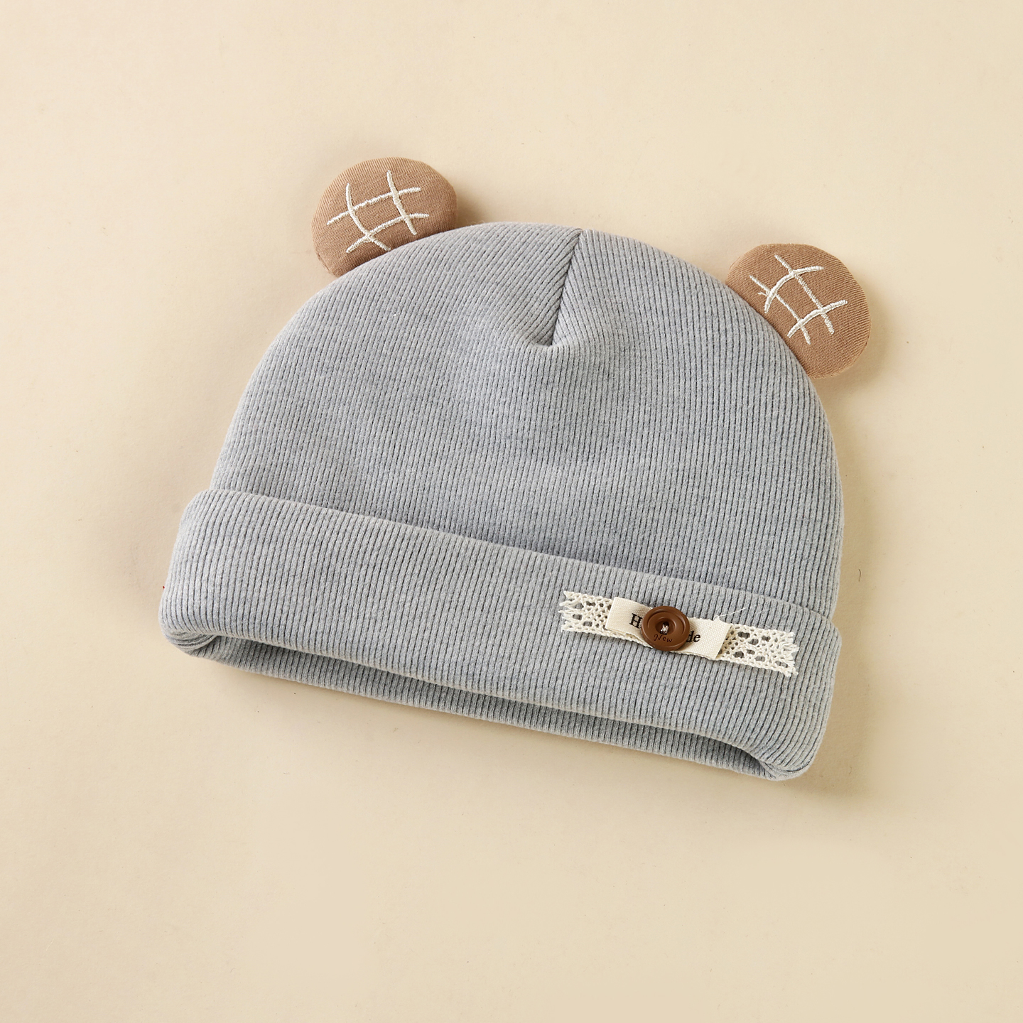 婴儿帽子冬天超可爱胎帽保暖