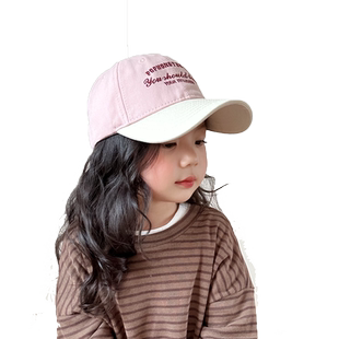 儿童帽子秋冬款百搭鸭舌帽宝宝遮阳帽秋天女童2025新款女孩棒球帽