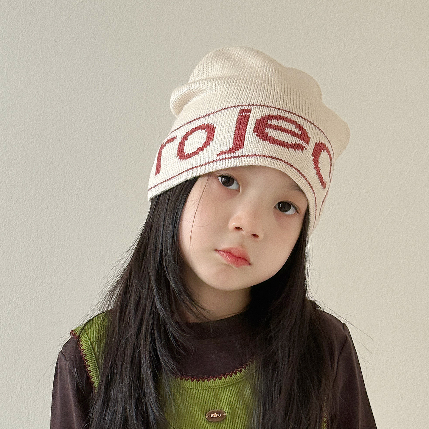 儿童帽子秋冬季保暖毛线帽韩版