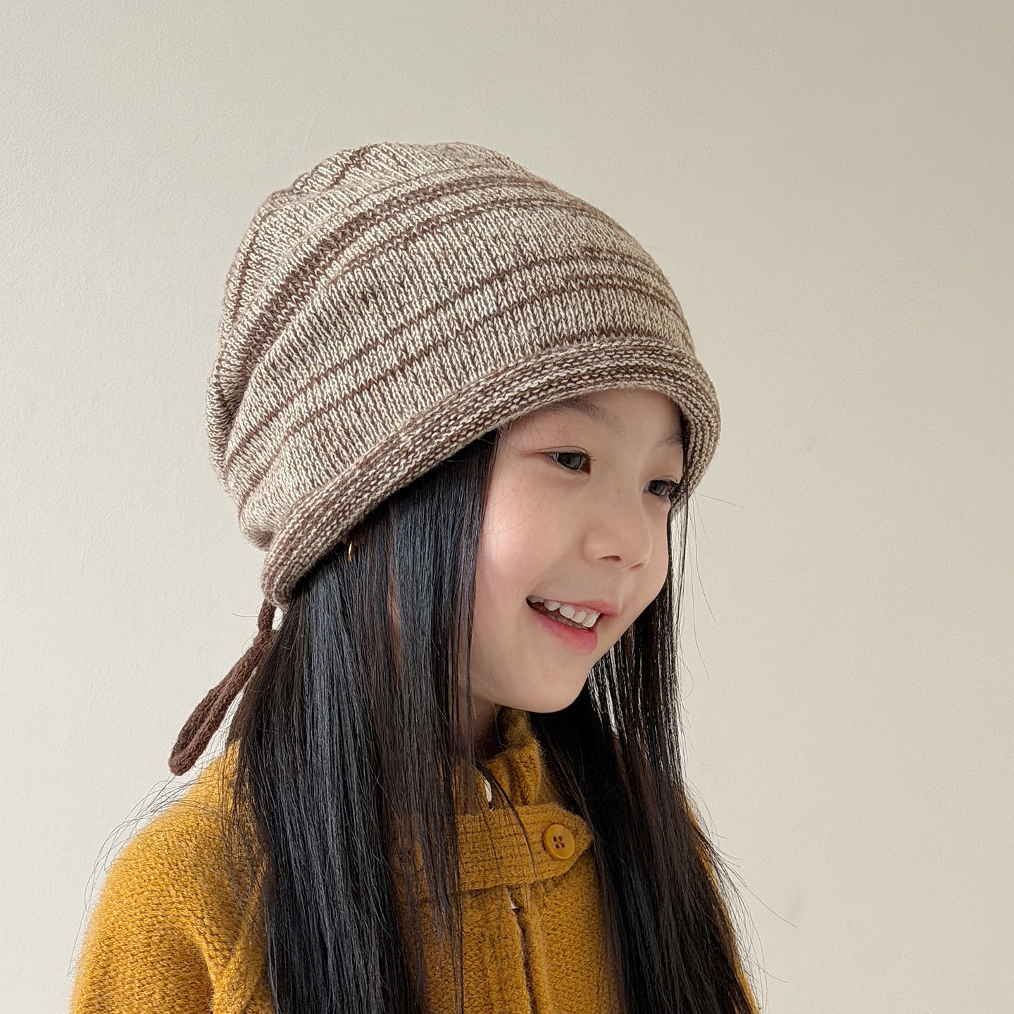 女童帽子秋冬季儿童毛线帽帅气