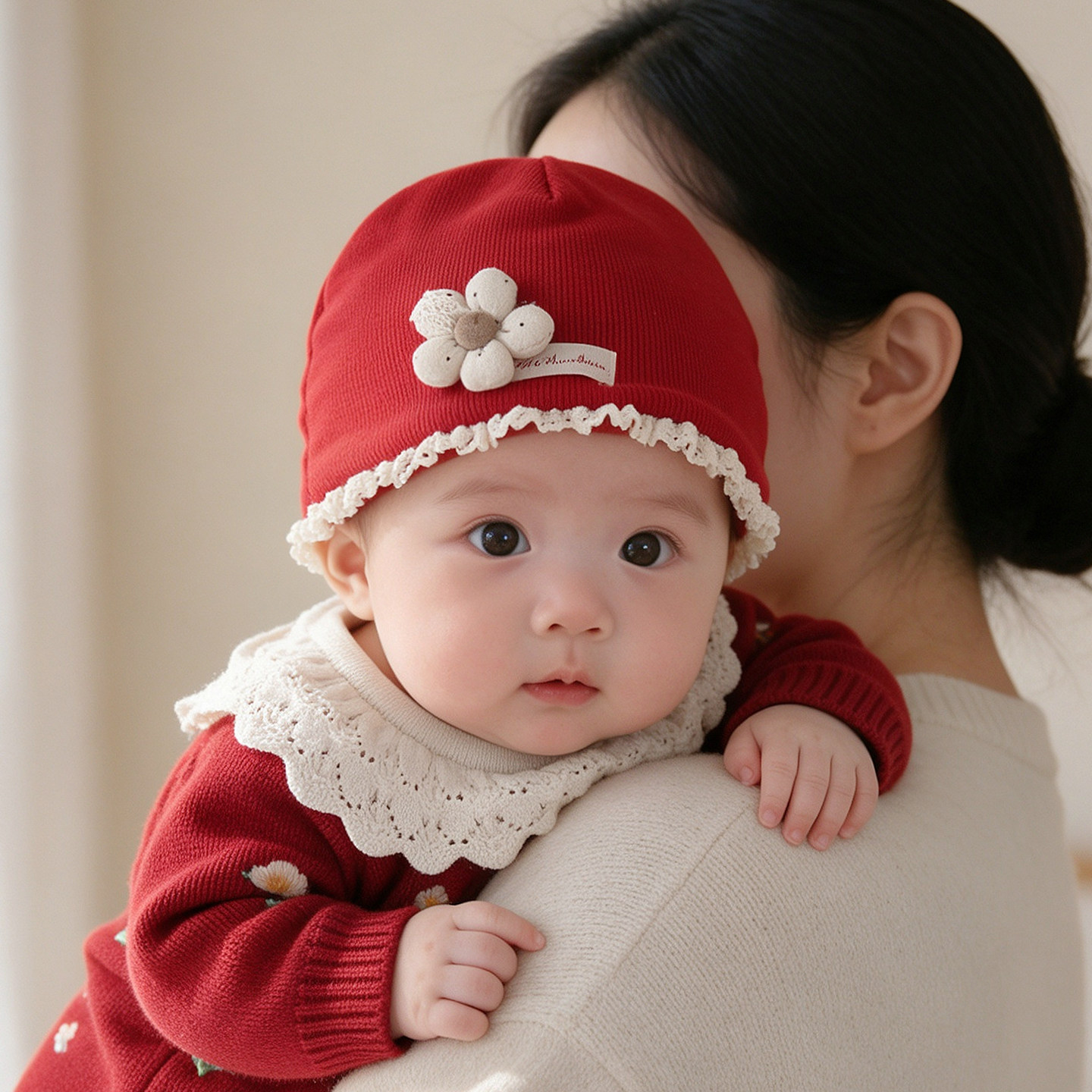 胎帽新生婴儿帽子秋冬季宝宝保暖