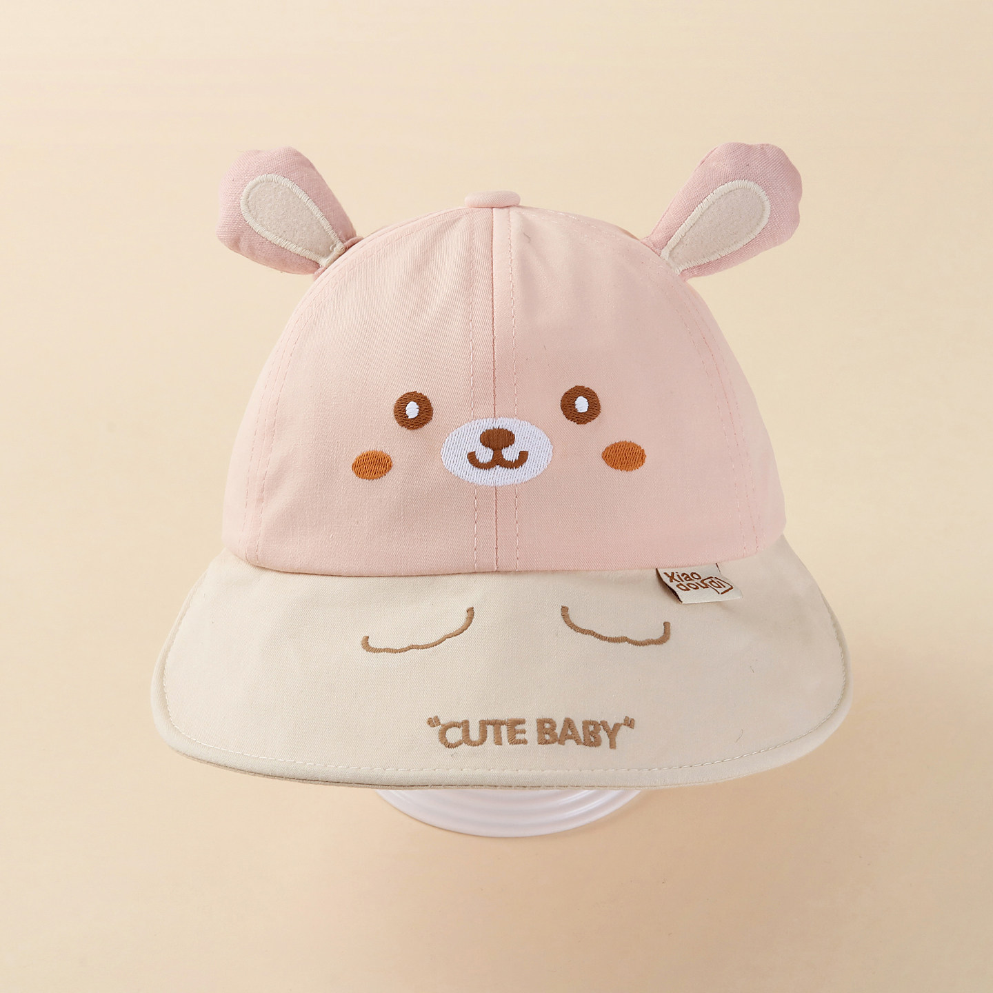 宝宝帽子春秋季渔夫帽薄款大帽檐遮阳盆帽一岁女宝户外婴儿防晒帽