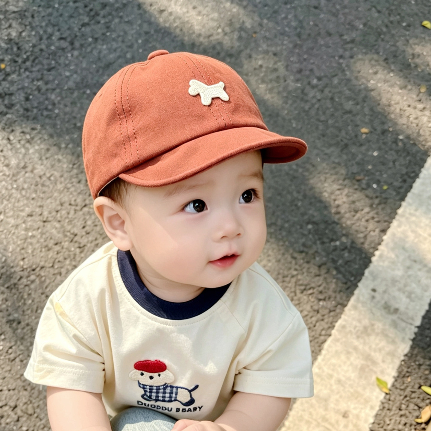婴儿帽子夏薄款遮阳户外鸭舌帽