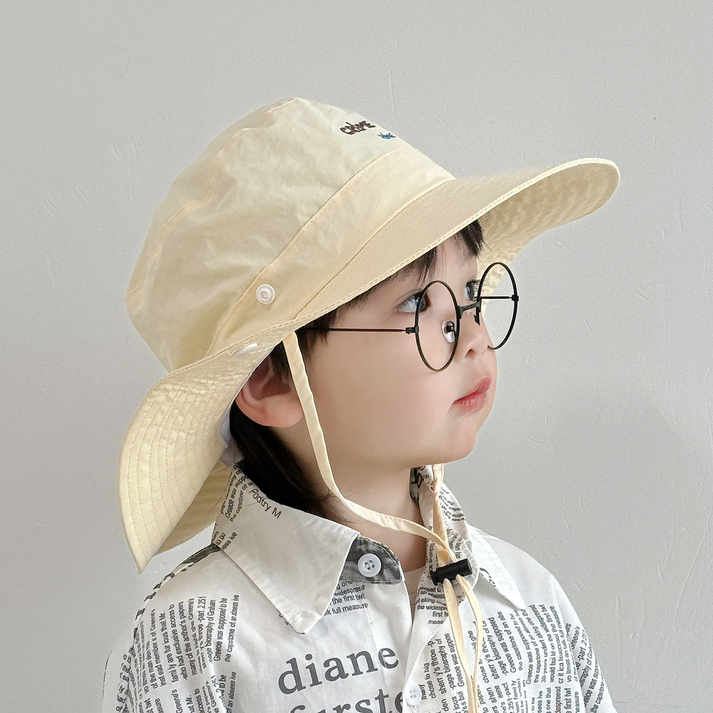 儿童防晒帽夏薄款速干大帽檐