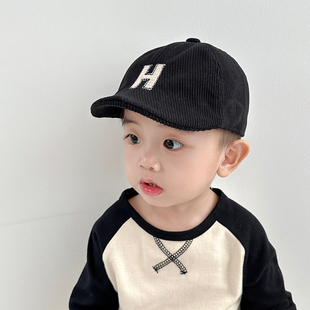 儿童帽子男孩秋冬款宝宝贝雷帽秋季前进帽鸭舌帽男童2025新款男宝