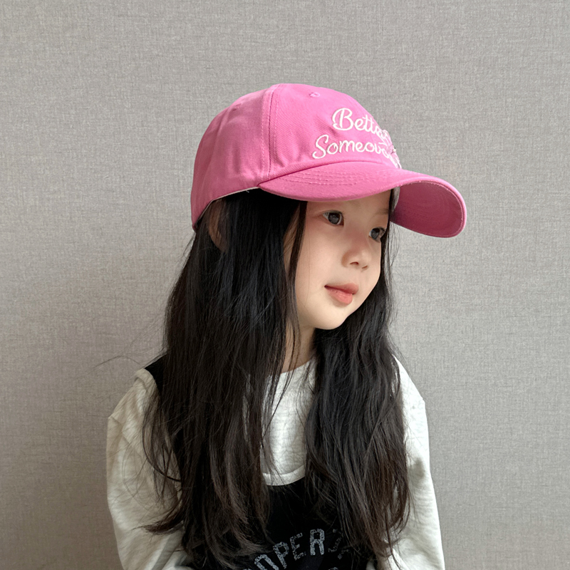 女童帽子2025新款秋冬季女孩棒球帽甜美韩系儿童户外洋气鸭舌帽