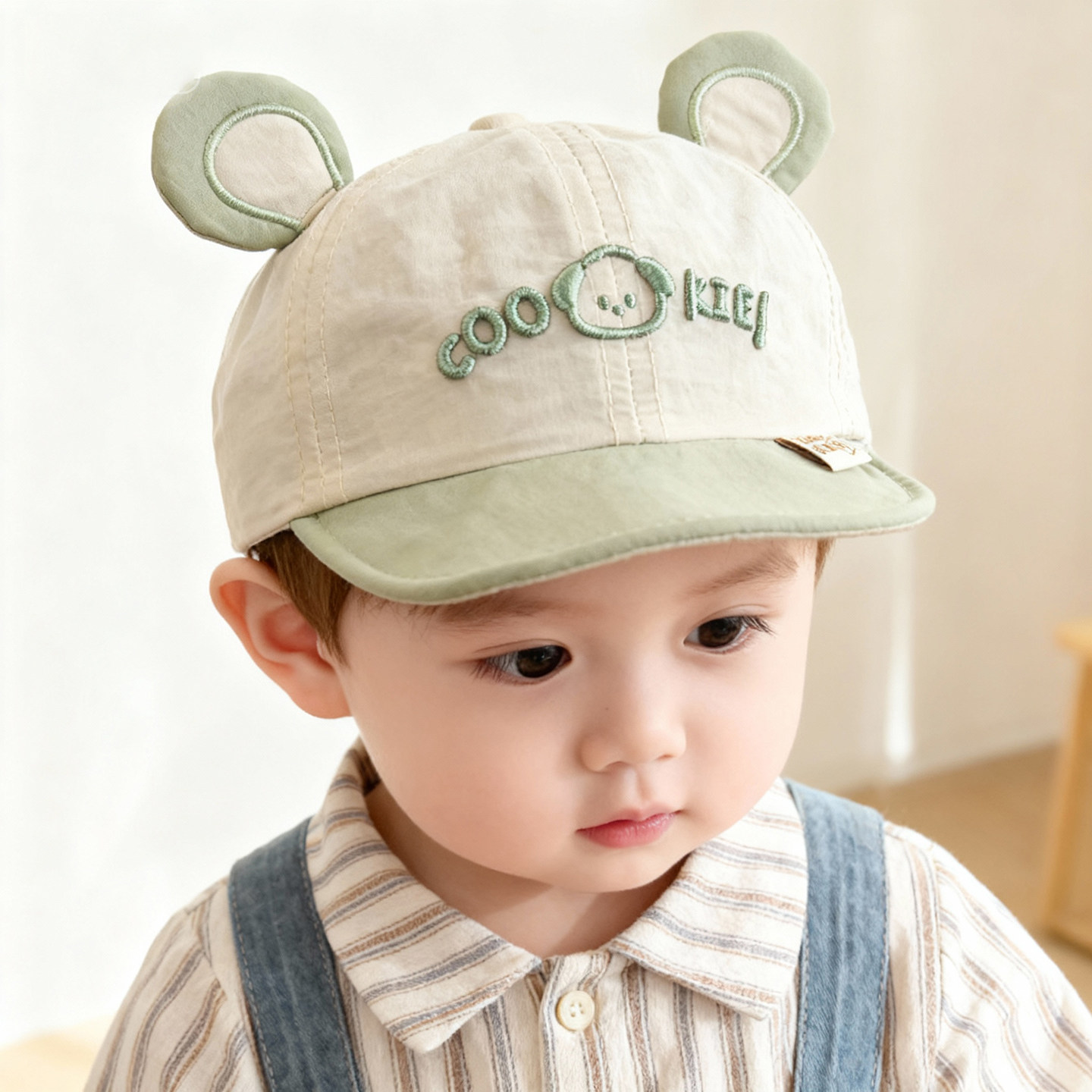 婴儿帽子薄款速干鸭舌帽夏遮阳防晒6到12个月小月龄巨好看的宝宝