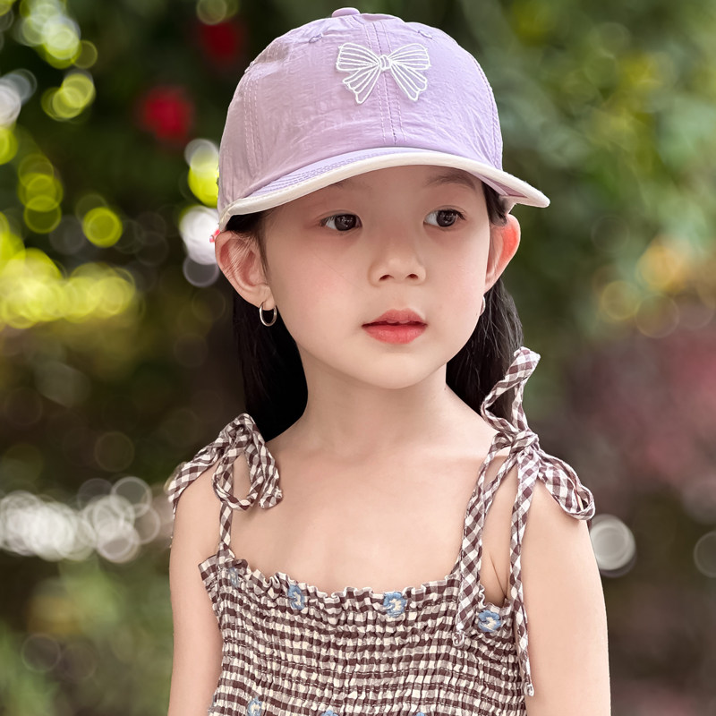 儿童帽子女孩2025新款棒球帽夏季
